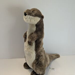 Vintage 1994 Petting Zoo Plush Standing River Otter Stuffed Animal 13"